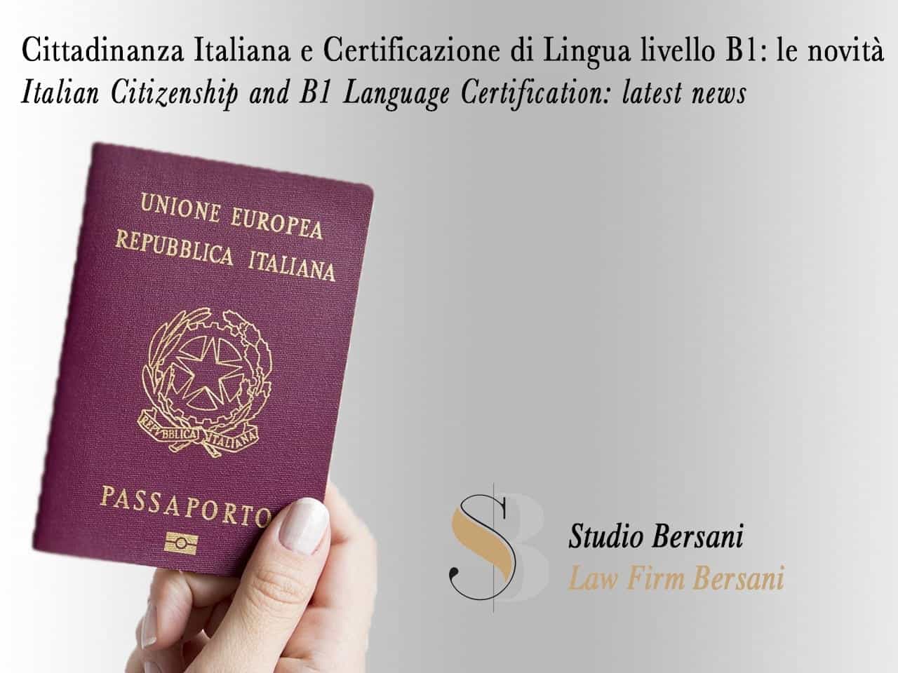 Cittadinanza Italiana Certificato Lingua B1: Ecco Cosa Devi Sapere ...